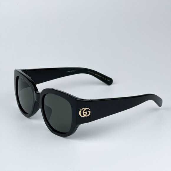 Gucci GG1599SA 001 BRAND NEW Sunglasses Black Grey Women Square - Picture 7 of 11